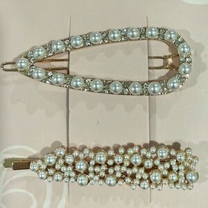 Elegant Pearl Hair Clips Set